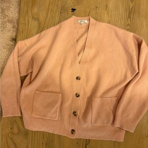 Madewell Soft Pink Knit Cardigan